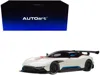 Autoart Aston Martin Vulcan Stratus White With Red And Blue Stripes 1/18 Model Car By