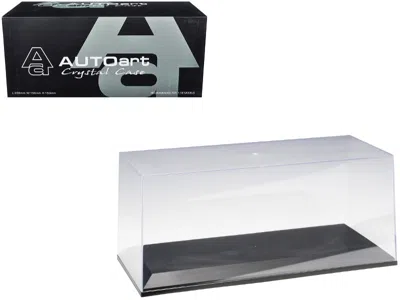 Autoart Collectible Display Show Case For 1/18-1/24 Scale Model Cars With Black Plastic Base By  In Transparent