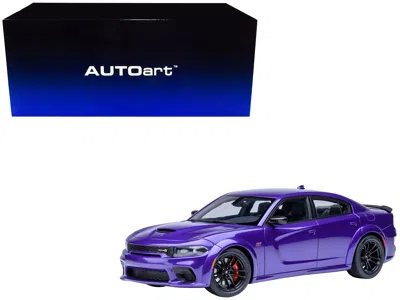 Autoart Dodge Charger Scat Pack Widebody Plum Crazy Purple Metallic 1/18 Model Car By