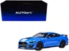 Autoart Ford Mustang Shelby Gt500 Grabber Blue With White Stripes 1/18 Model Car By  In Blue