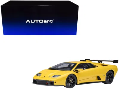 Autoart Lamborghini Diablo Gtr Superfly Yellow 1/18 Model Car By