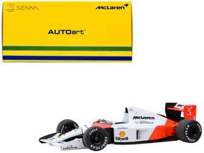 Autoart Mclaren Honda Mp4/6 #1 Ayrton Senna 2nd Place Formula One F1 Japanese Gp (1991) (with Mclaren Logo)  In Multi