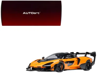 Autoart Mclaren Senna Gtr Orange With Black Top 1/18 Model Car By
