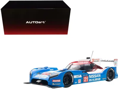 Autoart Nissan Gt-r Lm Nismo Le Mans 2015 T. Matsuda M. Shulzhitskiy L. Ordonez #21 1/18 Model Car By Autoar In Blue