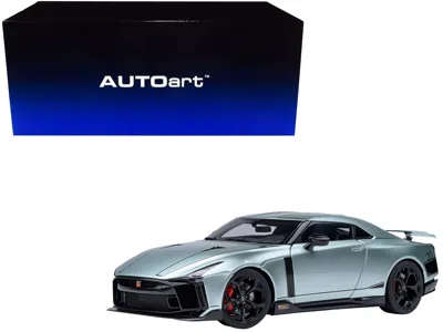 Autoart Nissan Gt-r50 By Italdesign Green Metallic And Black 1/18 Model Car By  In Blue
