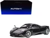 Autoart Pagani Huayra Gloss Black With Silver Stripes And Silver Wheels 1/12 Model Car By  In Black