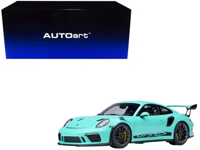 Autoart Porsche 911 (991.2) Gt3 Rs Mint Green 1/18 Model Car By