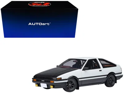 Autoart Toyota Sprinter Trueno (ae86) Rhd (right Hand Drive) "project D Final Version" White With Carbon Hoo