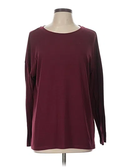 Pre-owned Automet 3/4 Sleeve T-shirt In Burgundy