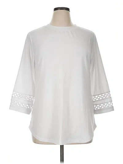 Pre-owned Automet 3/4 Sleeve T-shirt In White