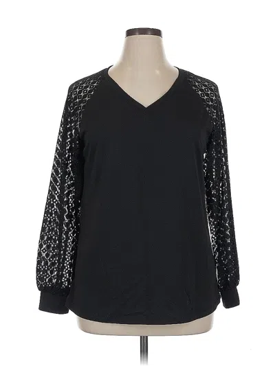 Pre-owned Automet Long Sleeve Blouse In Black