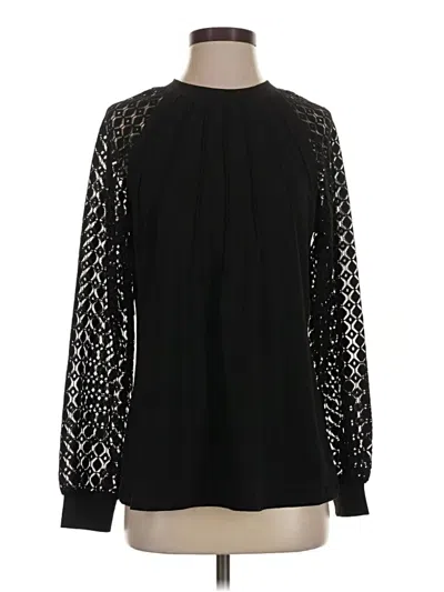 Pre-owned Automet Long Sleeve Blouse In Black