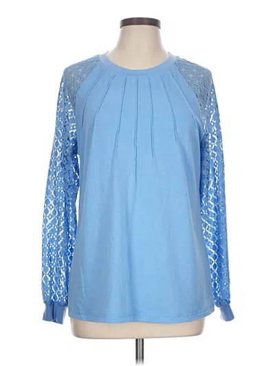 Pre-owned Automet Long Sleeve Blouse In Blue