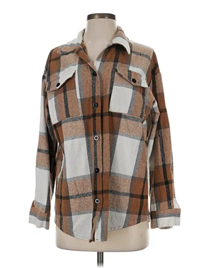 Pre-owned Automet Long Sleeve Blouse In Brown