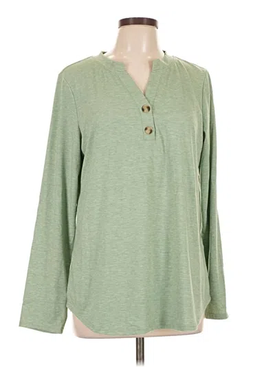 Pre-owned Automet Long Sleeve Blouse In Green