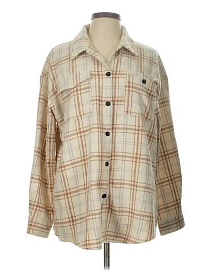 Pre-owned Automet Long Sleeve Blouse In Tan
