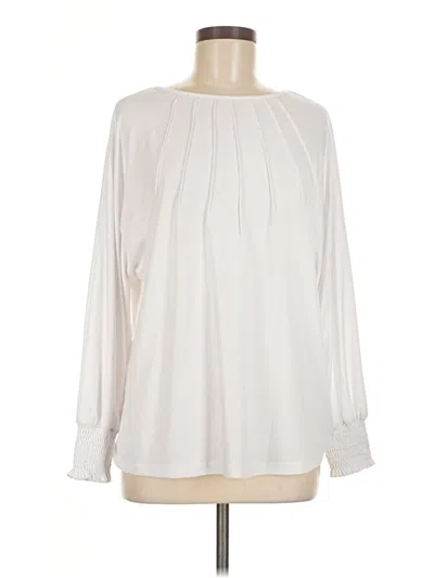 Pre-owned Automet Long Sleeve Blouse In White