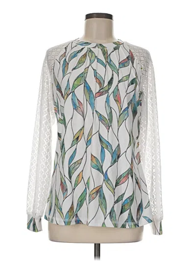 Pre-owned Automet Long Sleeve Blouse In White