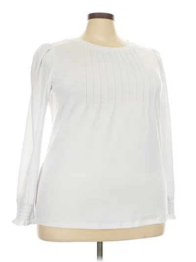 Pre-owned Automet Long Sleeve Blouse In White