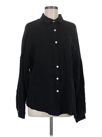 Pre-owned Automet Long Sleeve Button Down Shirt In Black