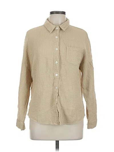 Pre-owned Automet Long Sleeve Button Down Shirt In Brown