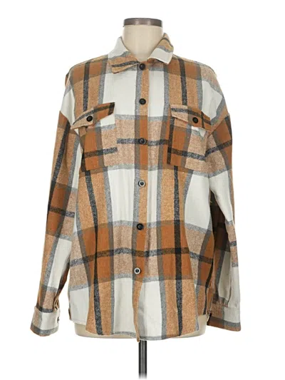 Pre-owned Automet Long Sleeve Button Down Shirt In Brown