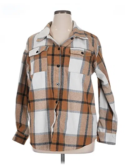 Pre-owned Automet Long Sleeve Button Down Shirt In Brown