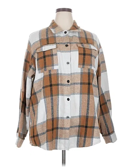 Pre-owned Automet Long Sleeve Button Down Shirt In Brown