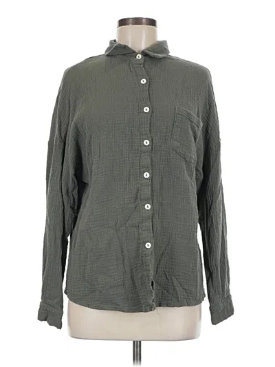 Pre-owned Automet Long Sleeve Button Down Shirt In Gray