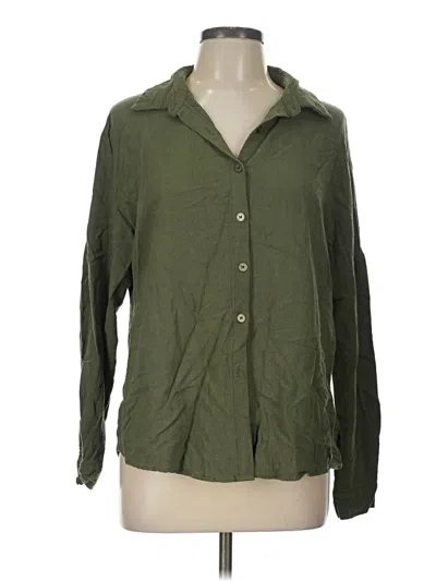 Pre-owned Automet Long Sleeve Button Down Shirt In Green