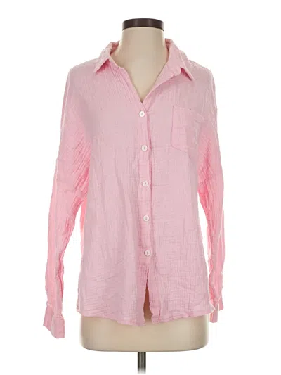 Pre-owned Automet Long Sleeve Button Down Shirt In Pink