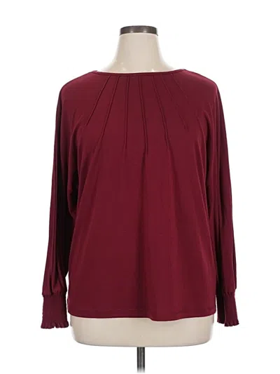Pre-owned Automet Long Sleeve T-shirt In Burgundy
