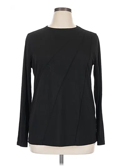Pre-owned Automet Long Sleeve Top Black Crew Neck Tops