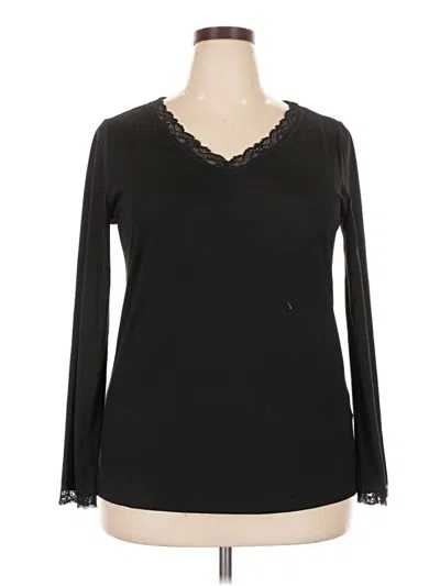 Pre-owned Automet Long Sleeve Top Black V-neck Tops