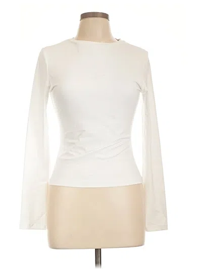 Pre-owned Automet Long Sleeve Top Ivory Turtleneck Tops