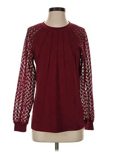 Pre-owned Automet Long Sleeve T-shirt In Burgundy