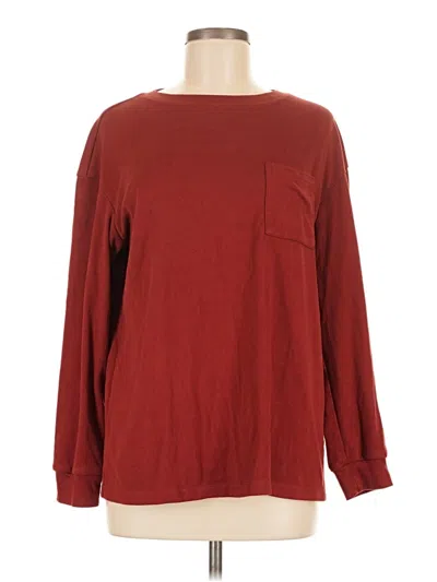 Pre-owned Automet Long Sleeve T-shirt In Burgundy