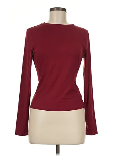 Pre-owned Automet Long Sleeve T-shirt In Burgundy