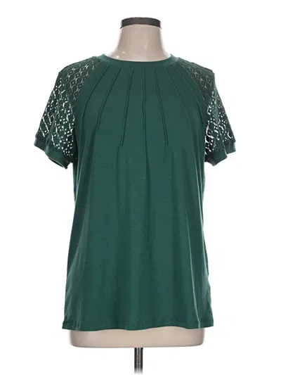 Pre-owned Automet Short Sleeve Blouse In Green