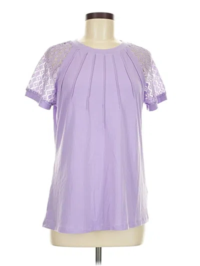 Pre-owned Automet Short Sleeve Blouse In Purple