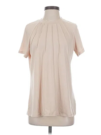 Pre-owned Automet Short Sleeve Blouse In Tan