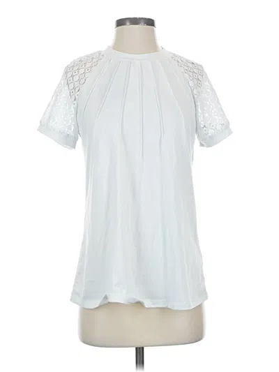 Pre-owned Automet Short Sleeve Blouse In White