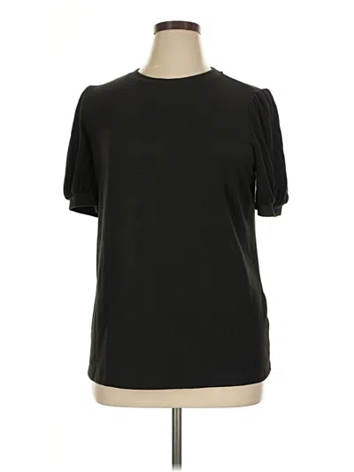 Pre-owned Automet Short Sleeve Top Black Crew Neck Tops