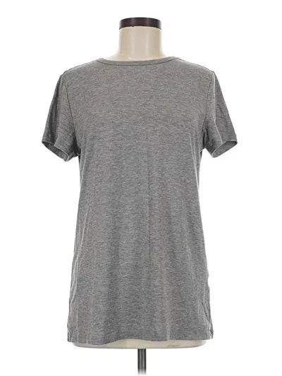 Pre-owned Automet Short Sleeve Top Gray Crew Neck Tops