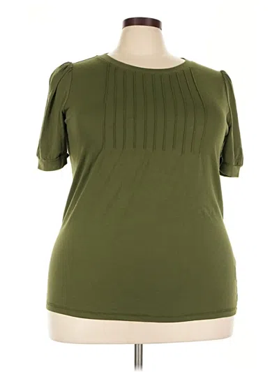 Pre-owned Automet Short Sleeve Top Green Scoop Neck Tops