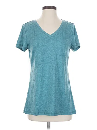 Pre-owned Automet Short Sleeve Top Teal V-neck Tops