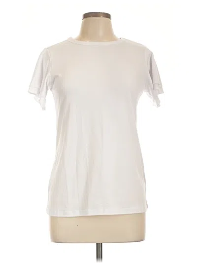 Pre-owned Automet Short Sleeve Top White Crew Neck Tops