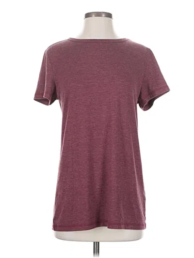Pre-owned Automet Short Sleeve T-shirt In Burgundy