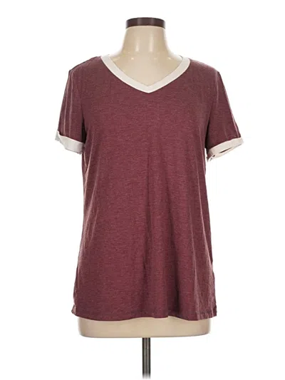 Pre-owned Automet Short Sleeve T-shirt In Burgundy