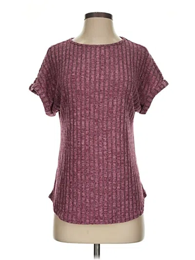 Pre-owned Automet Short Sleeve T-shirt In Burgundy